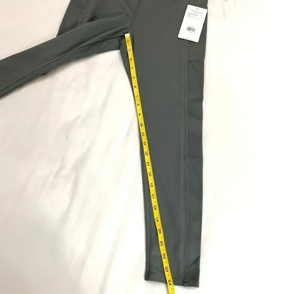 NWT Danskin High-Waisted Leggings Green Full Length Pockets Size M Women - Picture 5 of 13